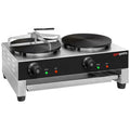 Crepera profesional doble 2x Ø 400 mm con kit de reparto GGM Gastro CGK40-2