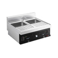 Cocedor de pasta eléctrico sobremesa 2x26 L 12 kW GGM Gastro ENK874S
