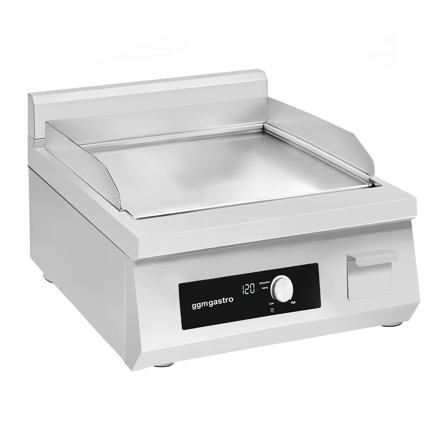Plancha de inducción profesional 5 kW lisa 360x240 mm GGM Gastro IDGB550