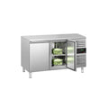 Mesa refrigerada 2 puertas 1360x700 mm GN 1/1 +2/+8 °C GGM Gastro KTS147ND