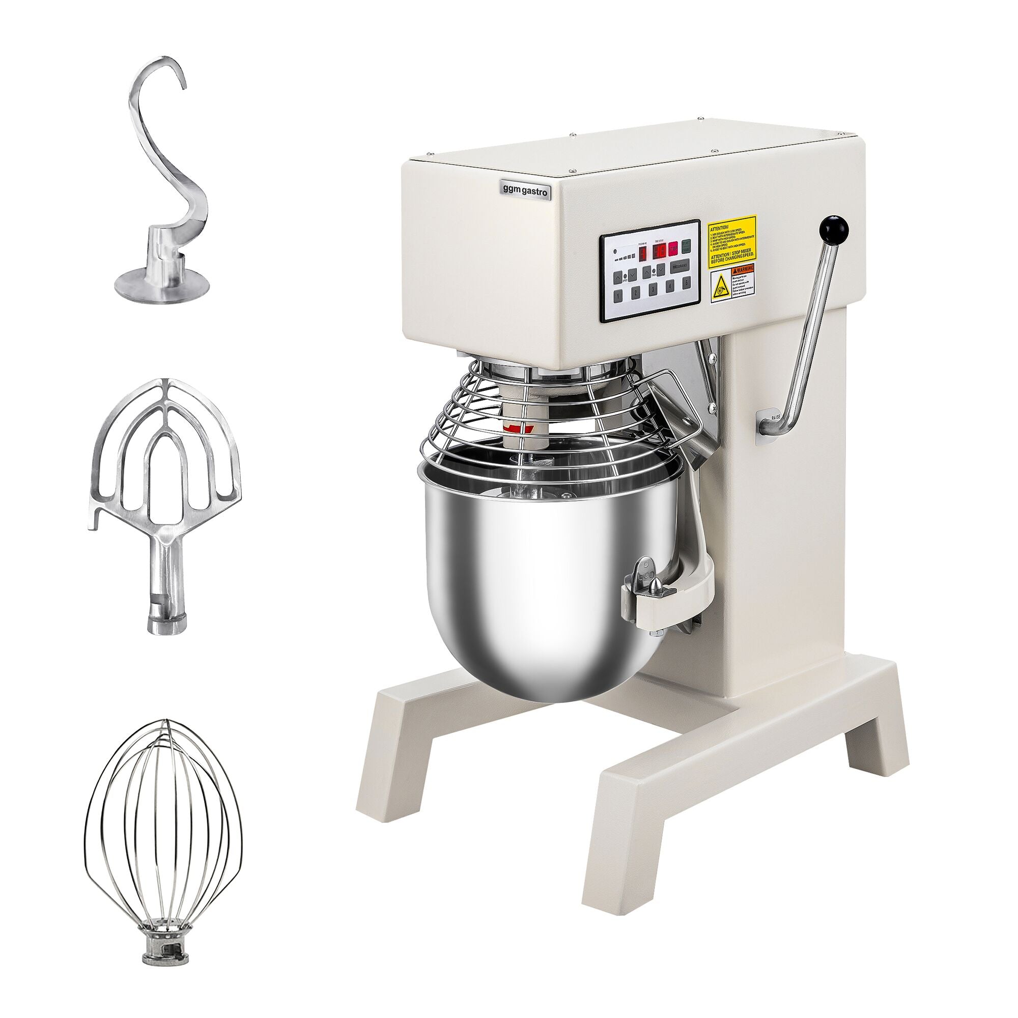 Batidora planetaria 10 L 750 W display digital GGM Gastro PRMS10