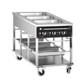Carro baño maría móvil 3x GN 1/1 3 kW GGM Gastro TWBK300